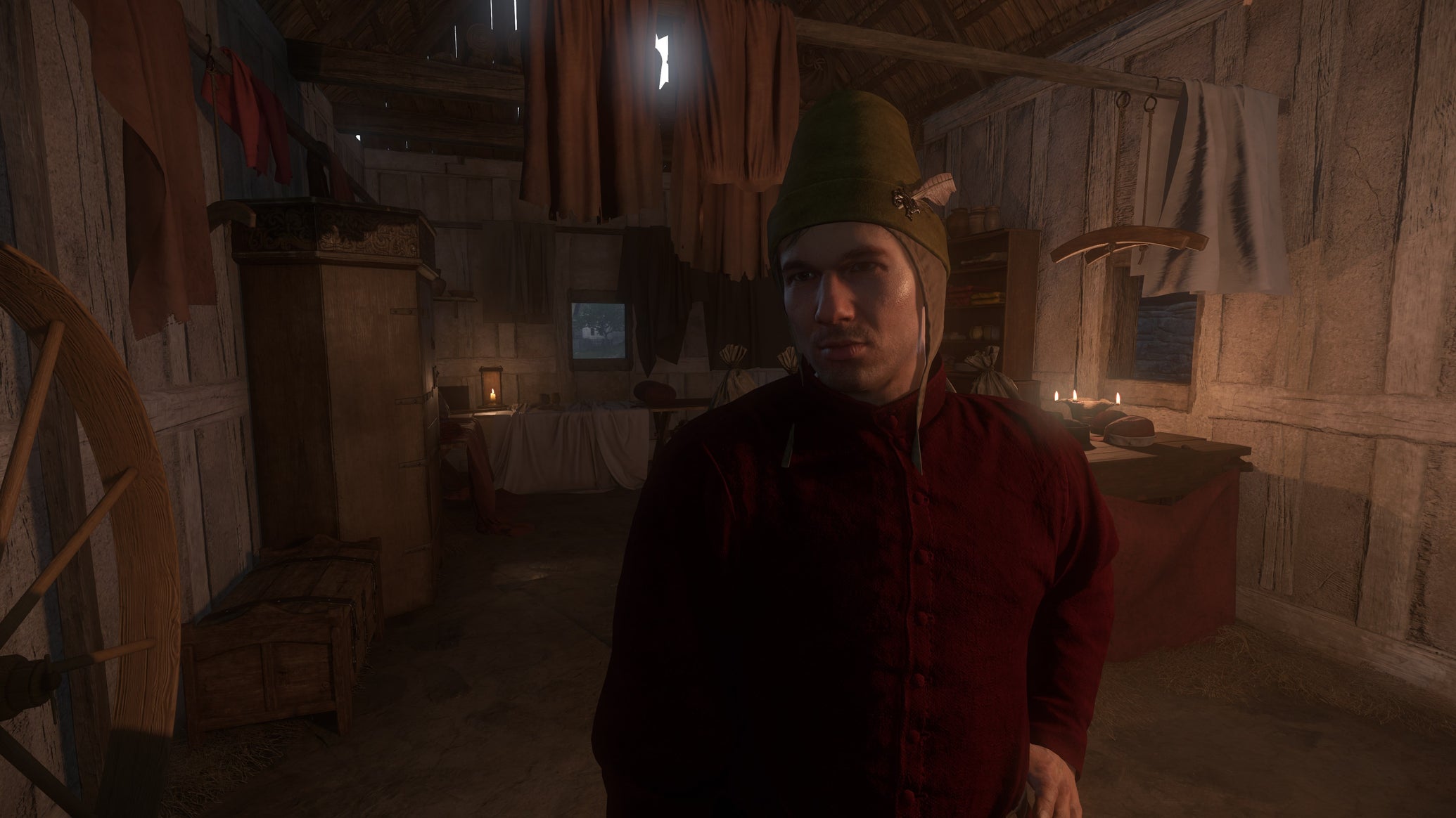 A close-up of Tailor Bartochek, an NPC living in Troskowitz in Kingdom Come: Deliverance 2. - 1