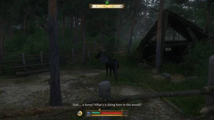 The hidden location of the Hermit’s black horse in Kingdom Come Deliverance 2.