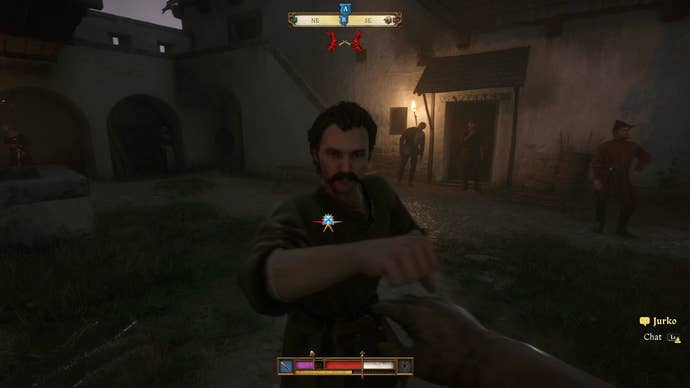 Henry having a fist fight during The Jaunt in Kingdom Come Deliverance 2.