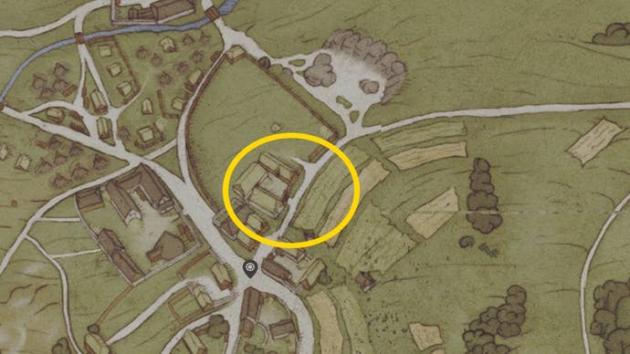 A map showing where to find Volkmar in Kingdom Come Deliverance 2’s Via Argentum quest