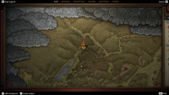 Map photo showing where to find the treasure of Vidlak bandit in Kingdom Come Deliverance 2