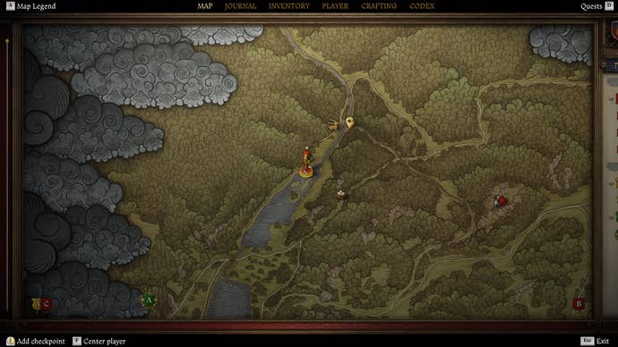 Map photo showing where to find the rest of the treasure of the Vidlak bandit in Kingdom Come Deliverance 2