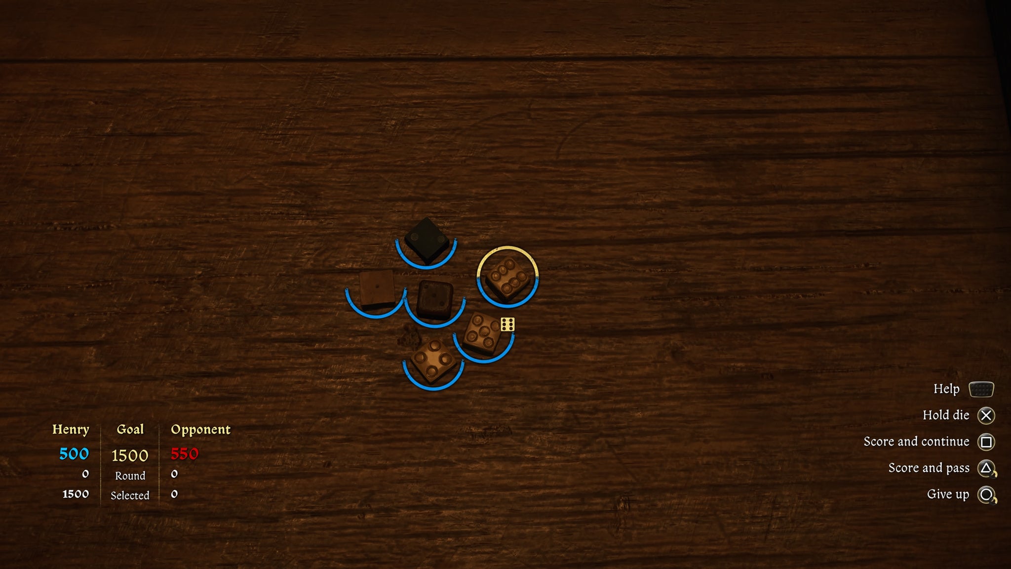 The dice game in Kingdom Come Deliverance 2, where the player has rolled a sequence of 1, 2, 3, 4, 5, 6. - 11