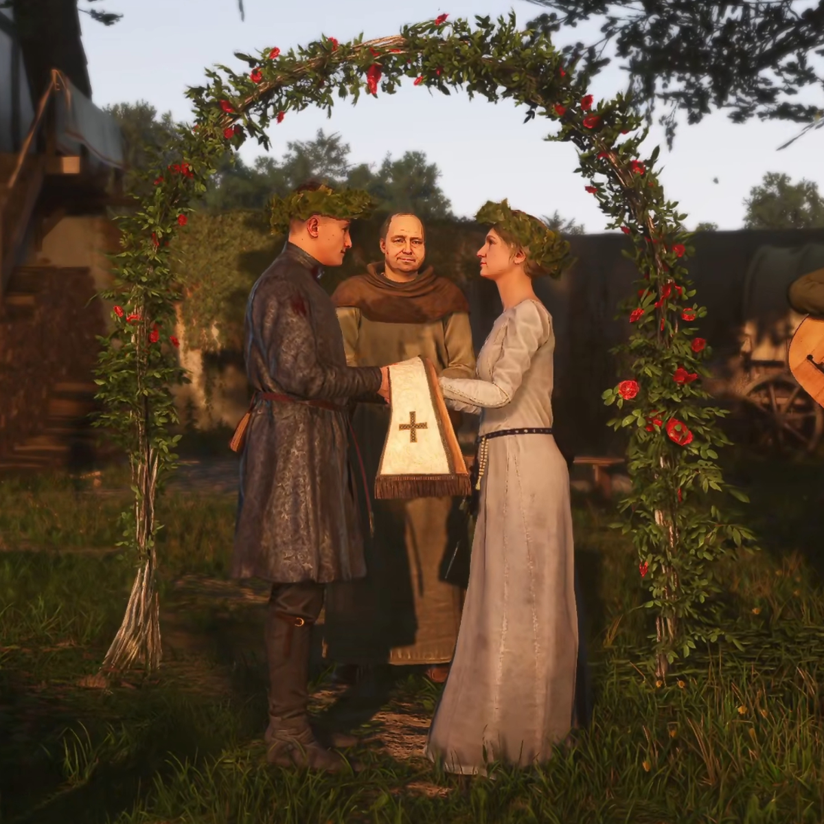 red dress kcd2 Henry Dresses as the DEVIL to Convince a Rival Painter to Leave Town