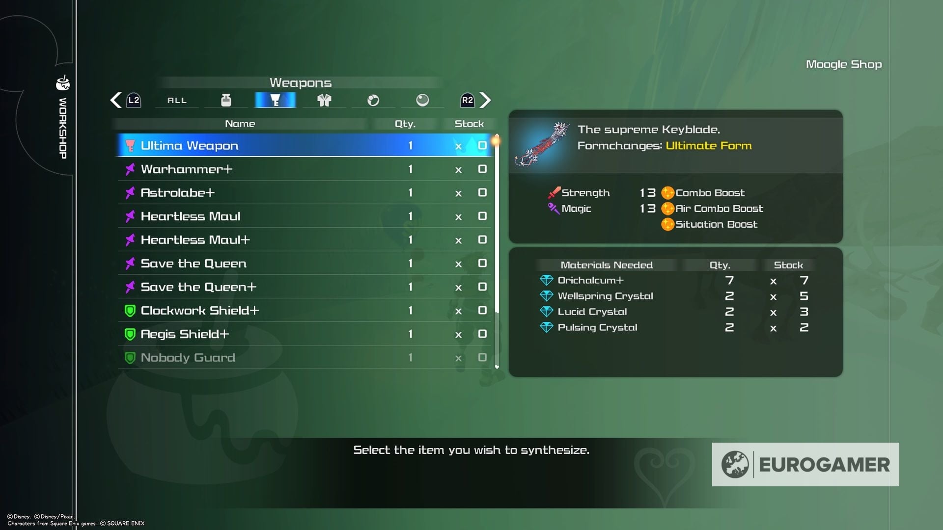 Kingdom Hearts 3 Ultima Weapon guide: Where to find all 