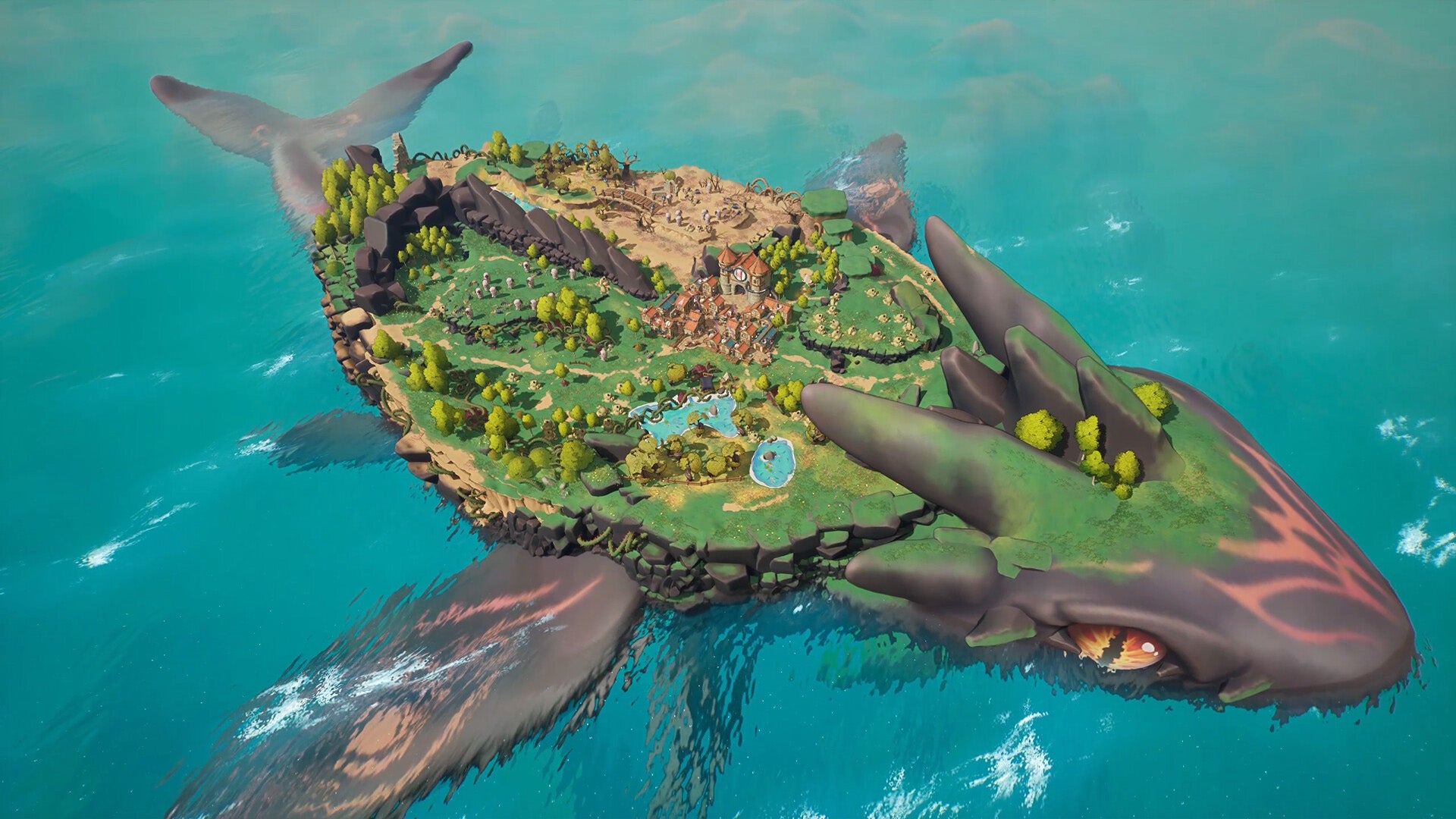KingFish is a co-op roguelike where one of you gets to play a city builder while the other plays an action game