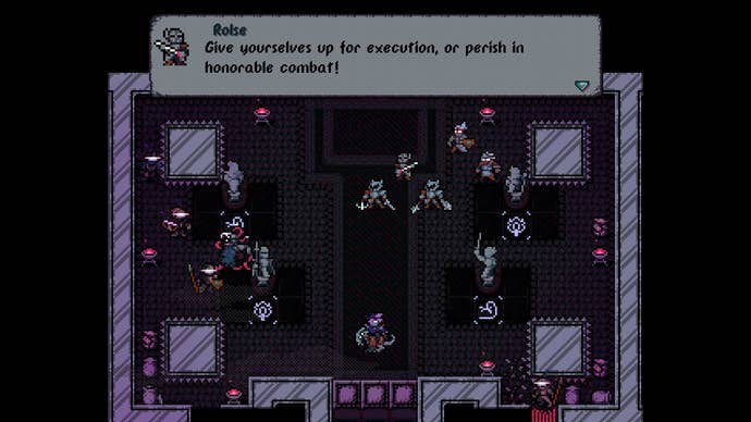 A party gets told to give themselves up for an honorable execution in Kingsvein.