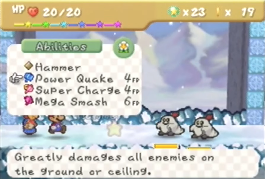Paper Mario (virtual console) screenshot