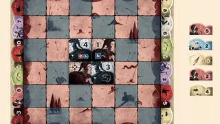 Iliad two-player board game and tiles, designed by Reiner Knizia