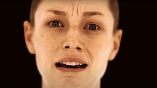 A woman looks scared in the trailer for OD.