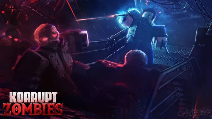 The header image of Korrupt Zombies in Roblox.