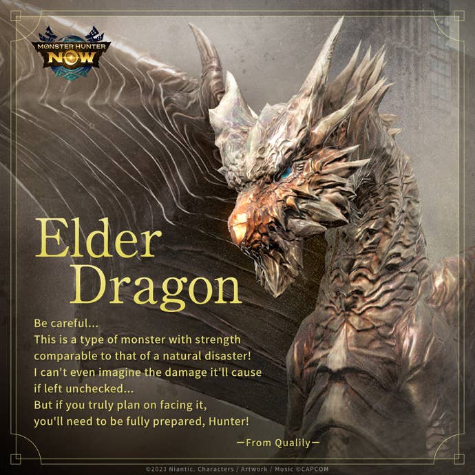 Kushala Daora in Monster Hunter Now.