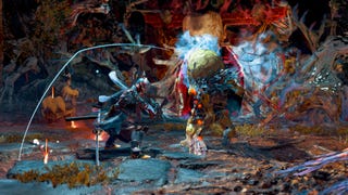 Supernatural scenes in a Kunitsu-Gami: Path of the Goddess screenshot.