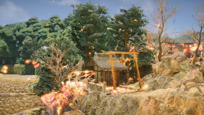 The town in Kunitsu-Gami is cleared of contamination.