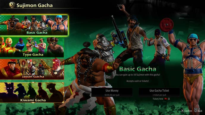 You can always pull sujimons from the gacha machine in Like a Dragon Infinite Wealth