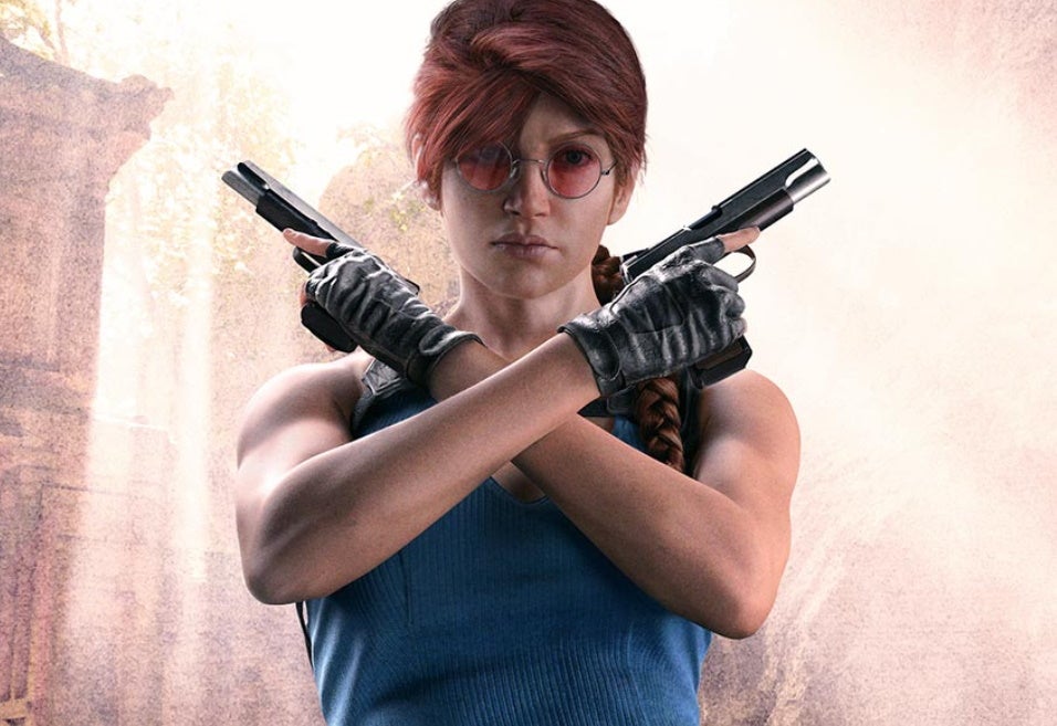 Lara Croft in Rainbow Six Siege looks like your mum doing bad