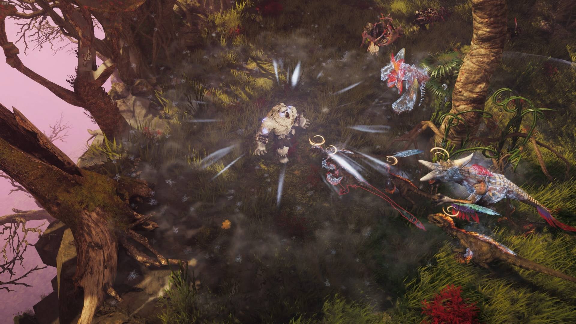 A Primalist letting out a roar in Last Epoch.