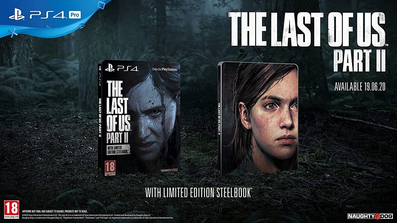 The last of us part ii with limited edition on sale steelbook