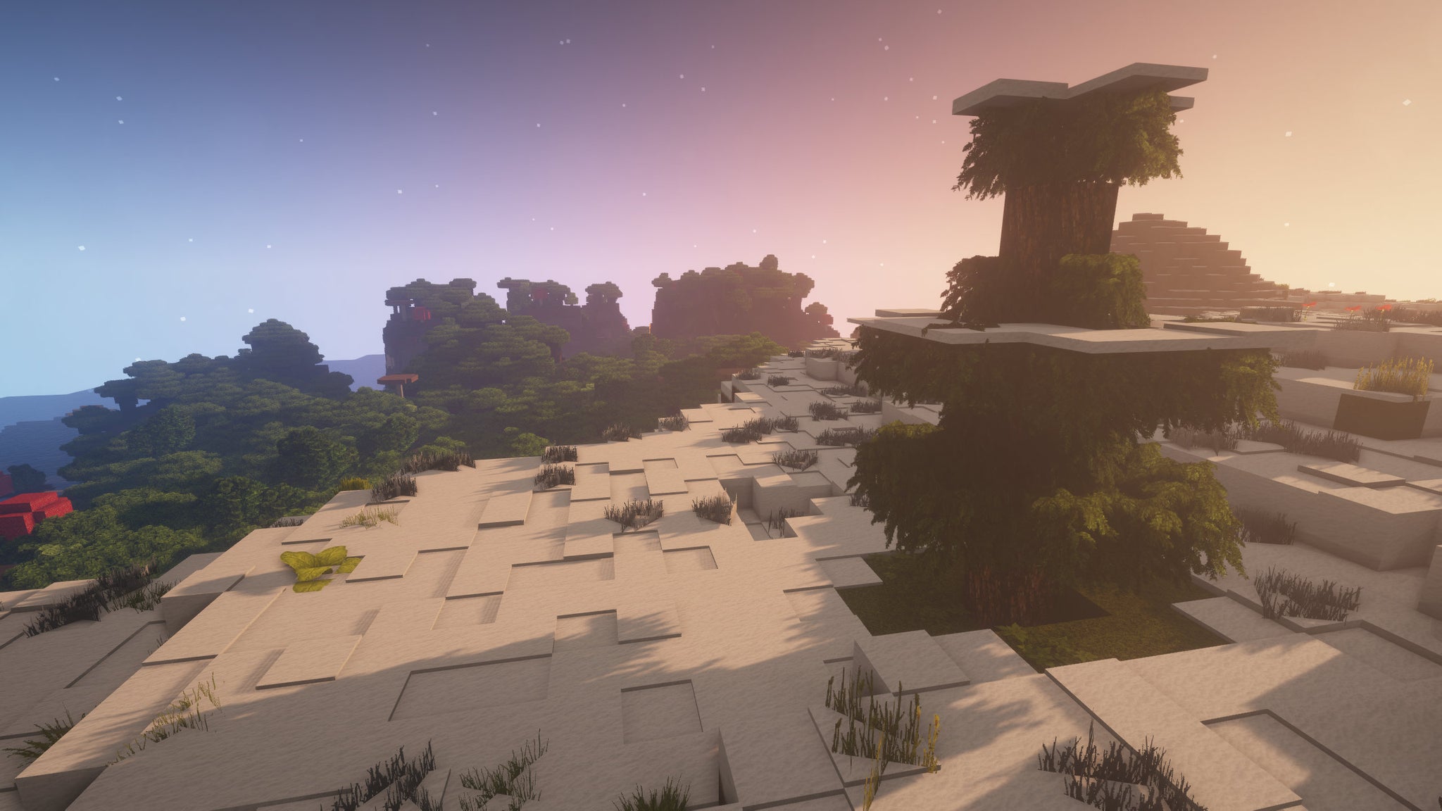 A Minecraft screenshot of a landscape displayed using the LB Photo Realism Texture Pack. - 8