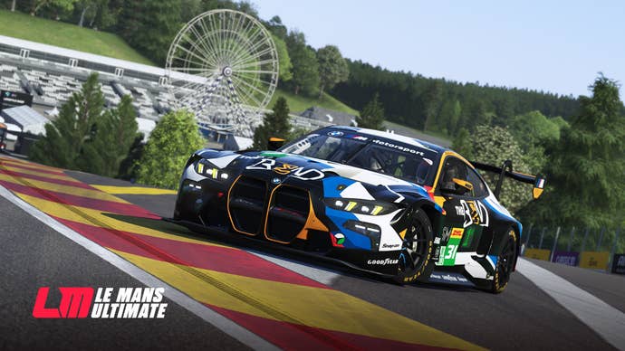 A BMW GT car in Le Mans Ultimate.