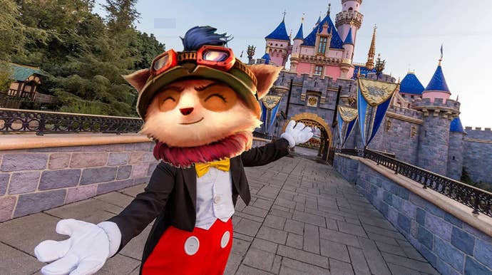 Custom header of Teemo over disney