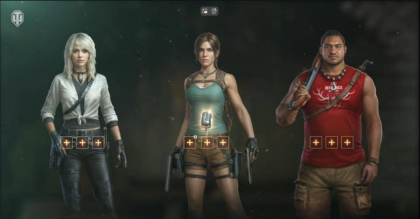 Screenshot for Amanda, Lara and Jonah in World of Tanks