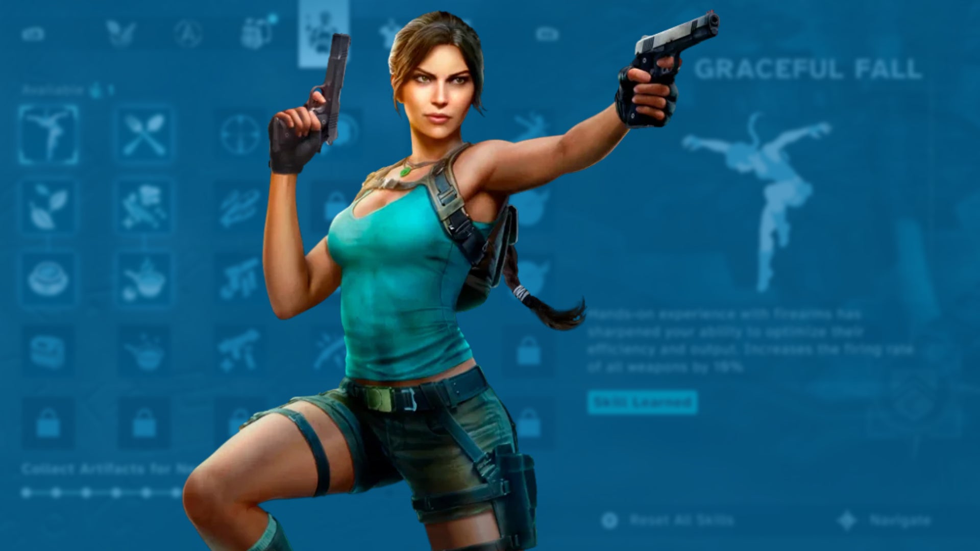 Tomb Raider: Legacy of Atlantis کە دووبارە دروستکردنەوەی یاری یەکەمە، خەریکە دارەکانی لێهاتوویی RPG و میکانیکی کاری دەستی و 'فۆکۆس پێوەر' بەدەست دەهێنێت.
