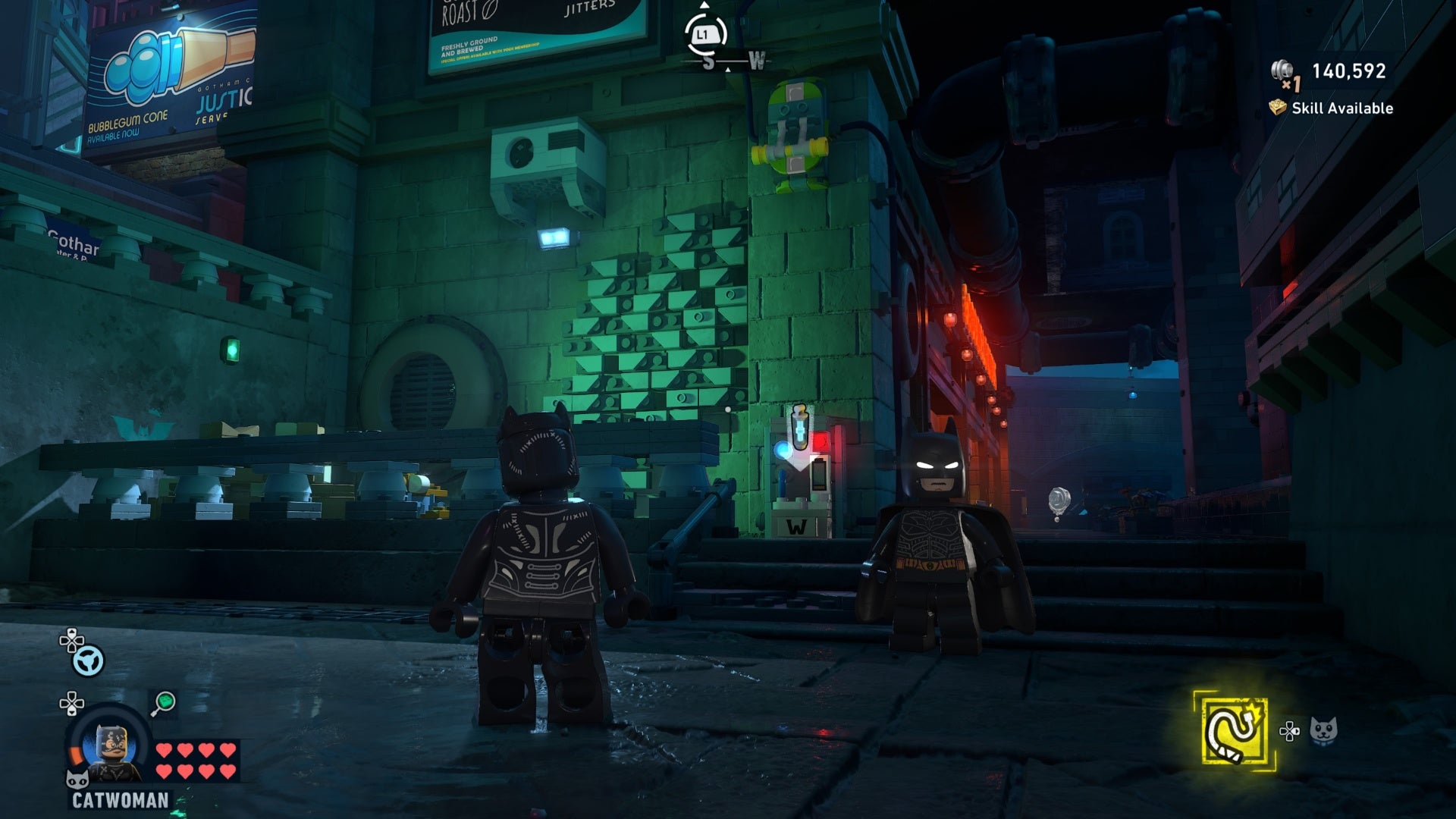 Gotham Village Riddler puzzle solutions in Lego Batman Legacy of the ...