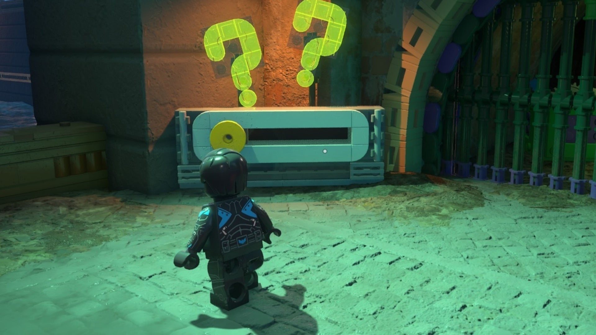 Lego Riddler Cipher East End Riddler puzzle solutions in Lego Batman Legacy of the Dark ...