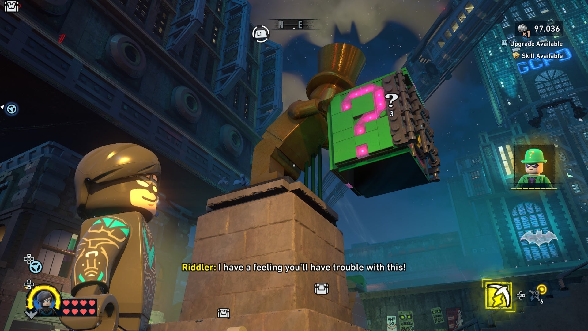 All Old Gotham West Riddler puzzle solutions in Lego Batman Legacy of ...