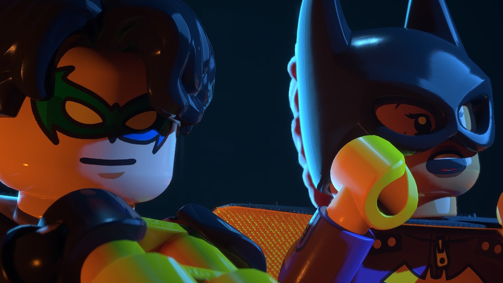 Batman and Nightwing en route to Wayne Tower