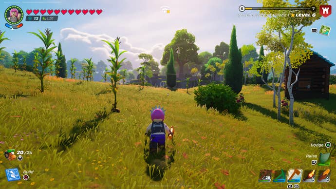 Power Chord exploring LEGO Fortnite with 10 extra hearts and 13 armor