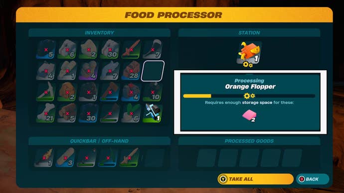 lego fortnite food processor orange flopper fish fillet