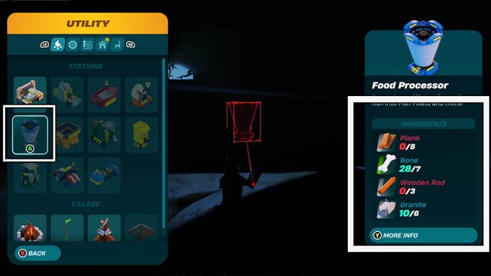 lego fortnite food processor recipe build menu