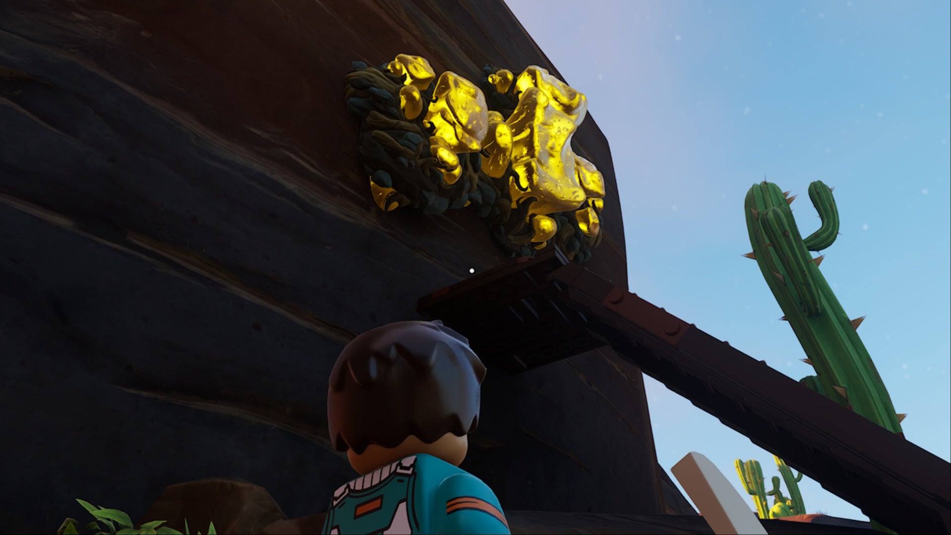 lego fortnite steps leading up to amber formation on cliff