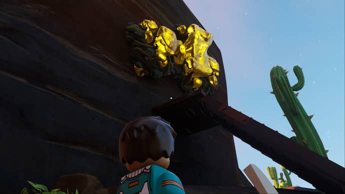 lego fortnite steps leading up to amber formation on cliff