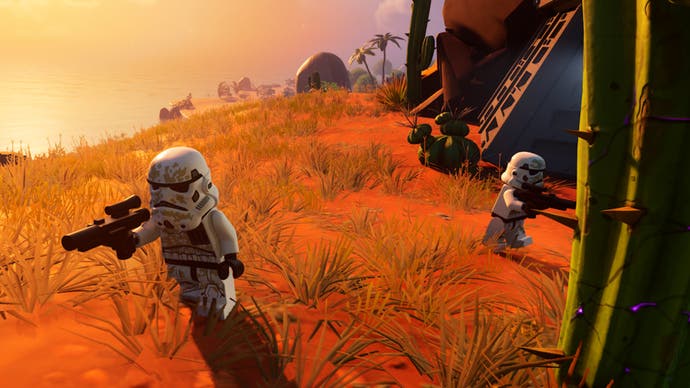 LEGO Fortnite Stormtroopers at the crash site