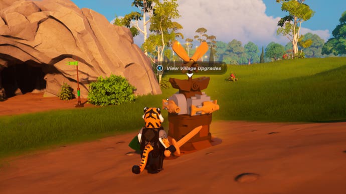 lego fortnite tiger with sword by village upgrade center