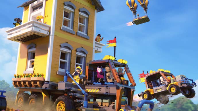 lego fortnite vehicle update promo art