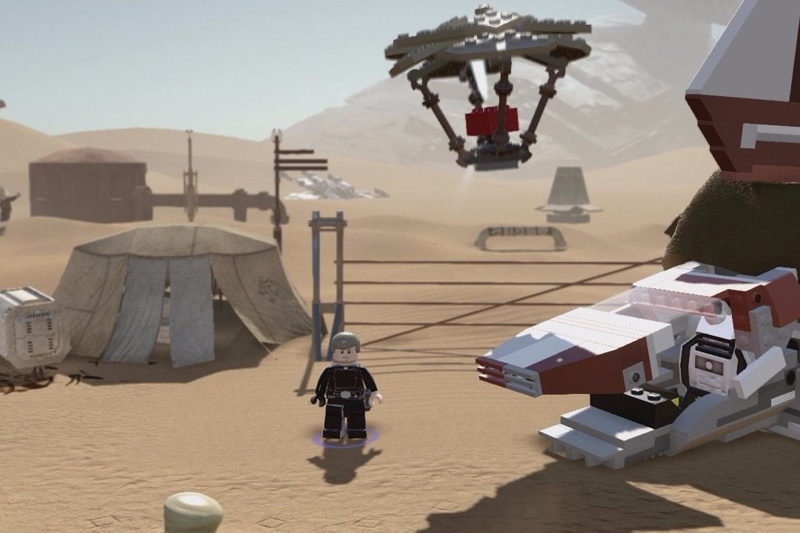 Lego force awakens red on sale bricks