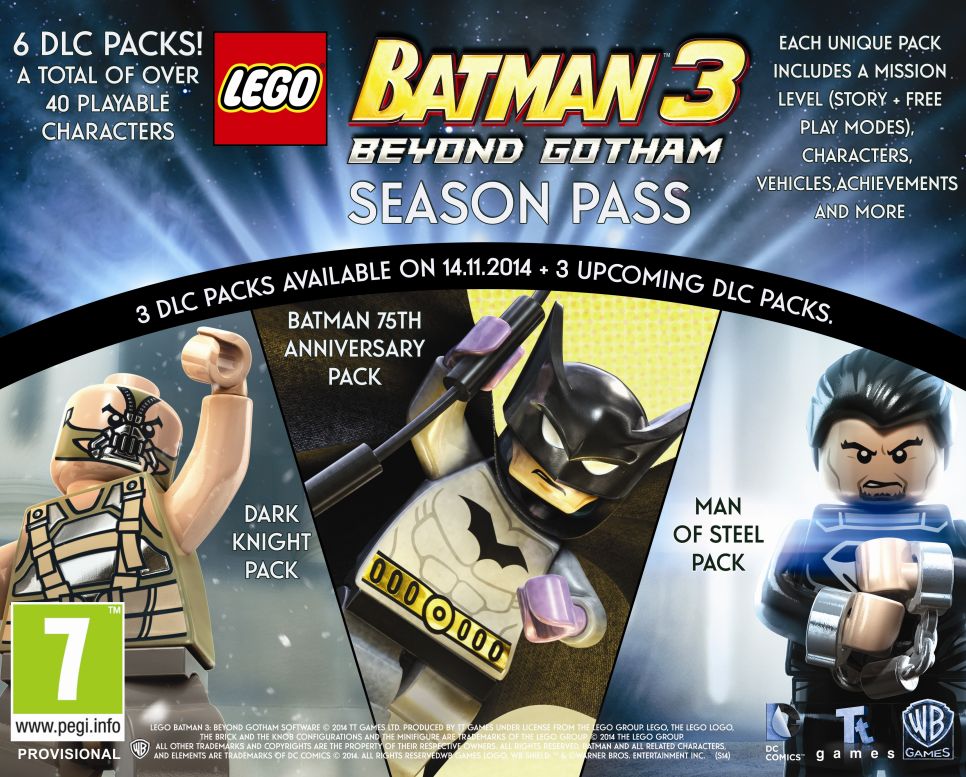 LEGO Batman 3's Season Pass is the first ever offered for a LEGO