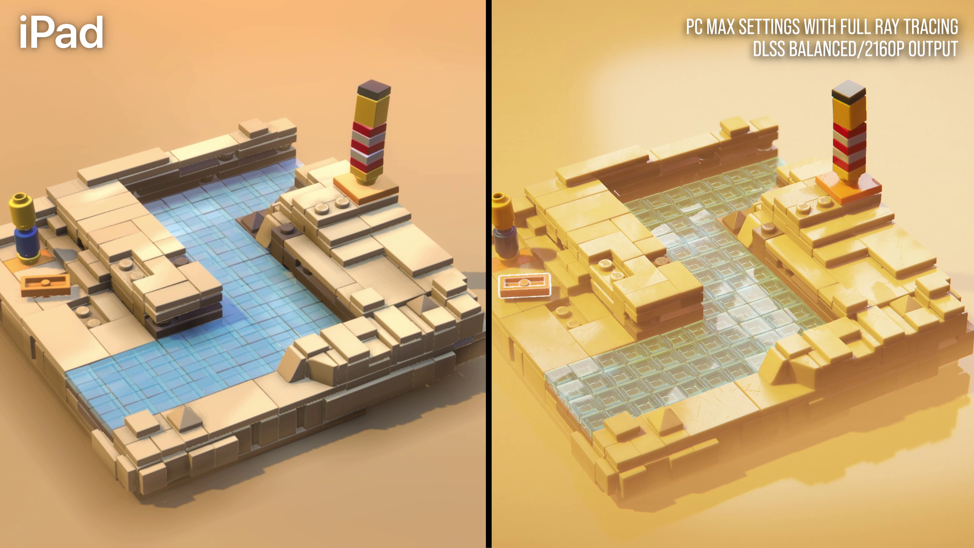 lego a builder&rsquo;s journey screenshot comparison digital foundry