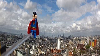 Watch LEGO Superman fly 500ft over London