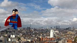 Watch LEGO Superman fly 500ft over London