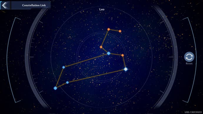 Leo constellation solution in Tower of Fantasy