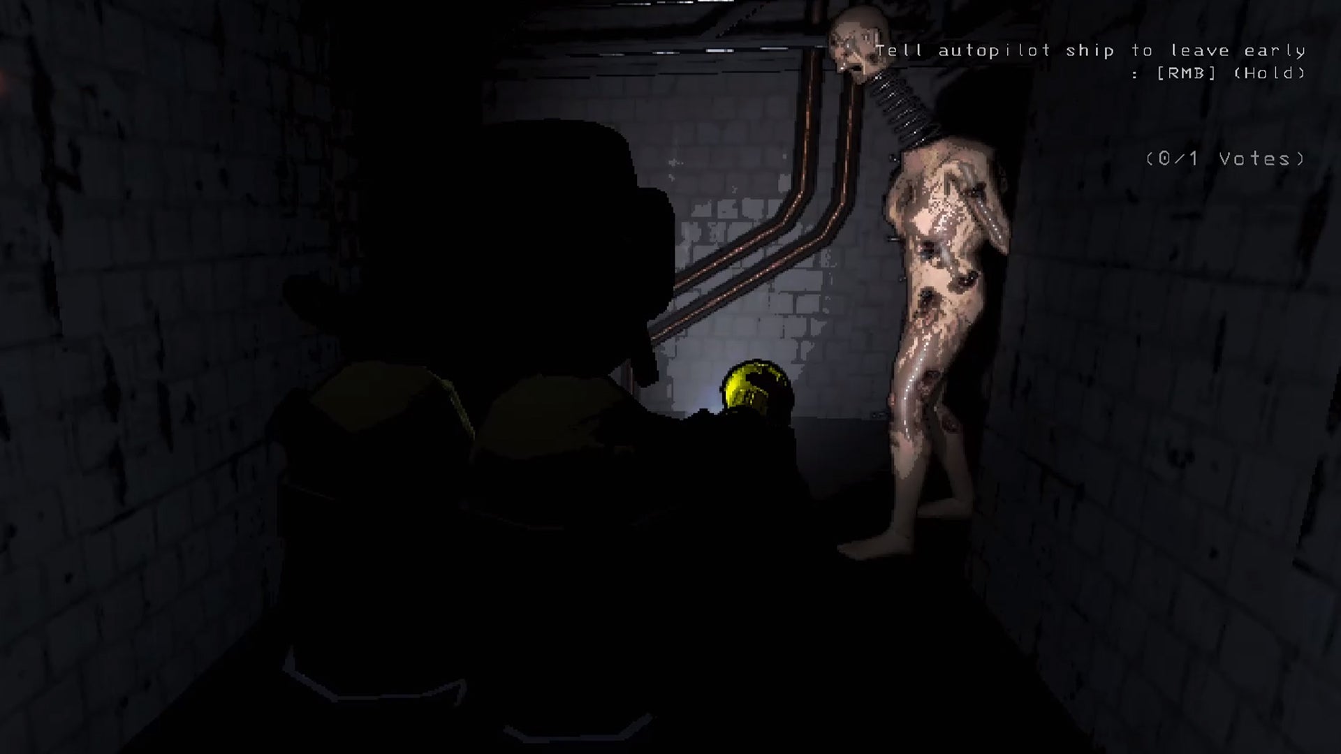 Lethal Company screenshot of a Coil-Head monster - 1