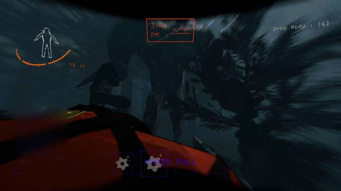 A Forest Guardian advancing on a player in Lethal Company