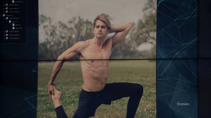 Kyle Fury strikes an athletic pose with his top off.