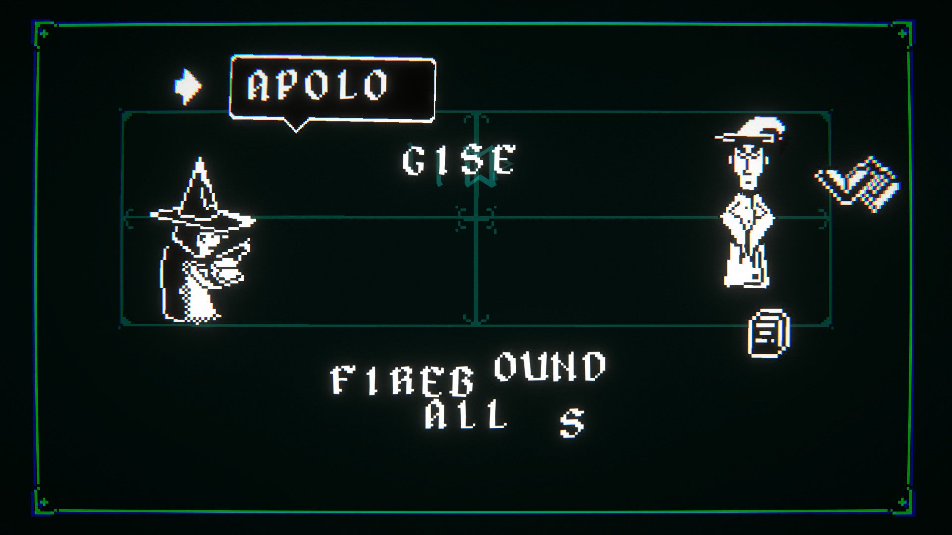 A wizard fights using words in Leximan - 72