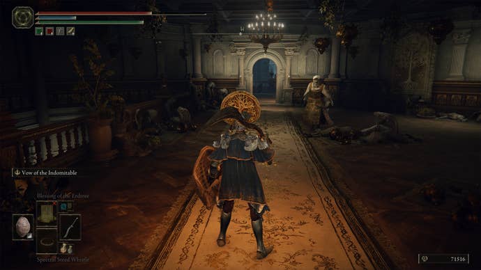 A perfumer enemy in Leyndell, the Elden Ring capital.